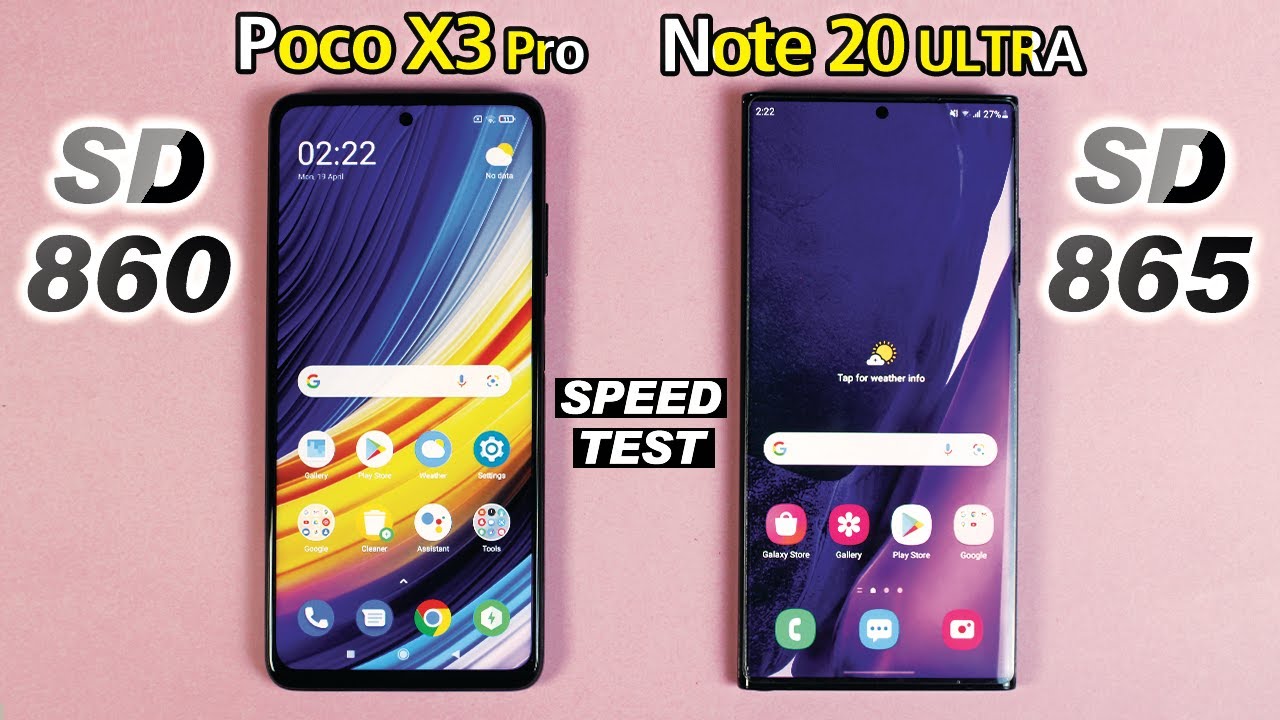 Poco X3 Pro vs Samsung Galaxy Note 20 Ultra - SPEED TEST! SD 860 vs 865⚡