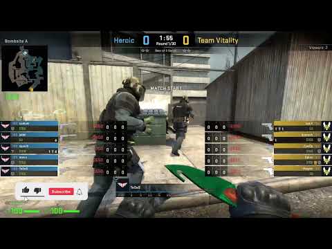 CSGO POV Heroic #TESES vs Vitality on Overpass - 26 kills