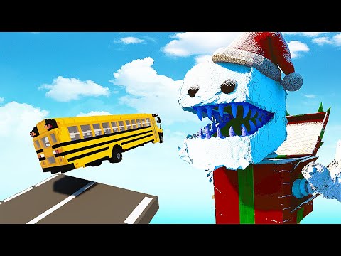 Cars vs Boxy Boo Christmas | Teardown