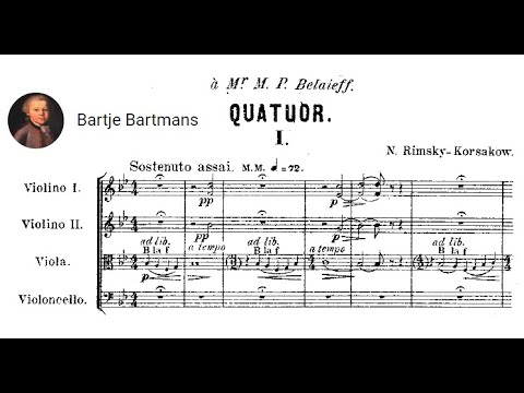 Rimsky-Korsakov/Liadov/Borodin/Glazunov - String Quartet on the Theme 'B-la-F' (1886)
