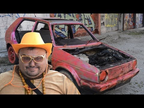 Bosanska SELJAČINA glumi gospodina u pink Golfu 2