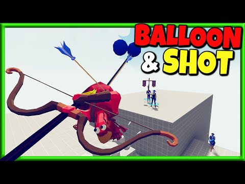 BALLOON🎈 & SHOT! Quick Draw and Balloon Archer vs Every Faction - TABS Gameplay Unit Creator Update