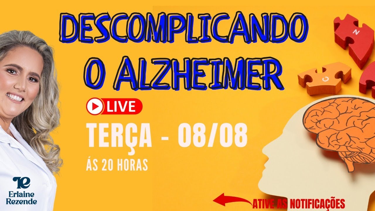 Live - 10 Dicas para cuidar de pessoas com Alzheimer (estas dicas irão salvar sua vida) - 08/08/2023