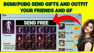 How to gift or send items to friends in PUBG mobile easily 😁ii new update 2021