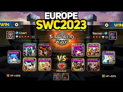 LIVERT vs RAXXAZ (BO3). SWC2023 Europe Preliminary Day 3 - Summoners War