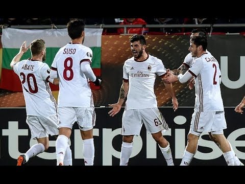 Ludogorets 0 3 AC Milan Cutrone, Rodriguez, Borini score