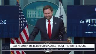 【2025年10月1日】ホワイトハウス記者会見：政府閉鎖の責任の所在と不法移民向け医療費を巡る攻防