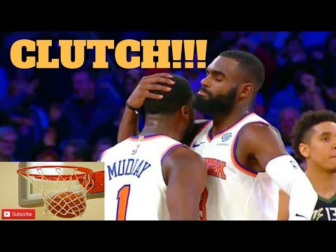 Emmanuel Mudiay clutch 3 pointer!