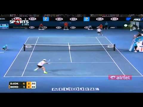 Novak Djokovic Vs Tomas Berdych Quarterfinals Highlights Australian Open 2013