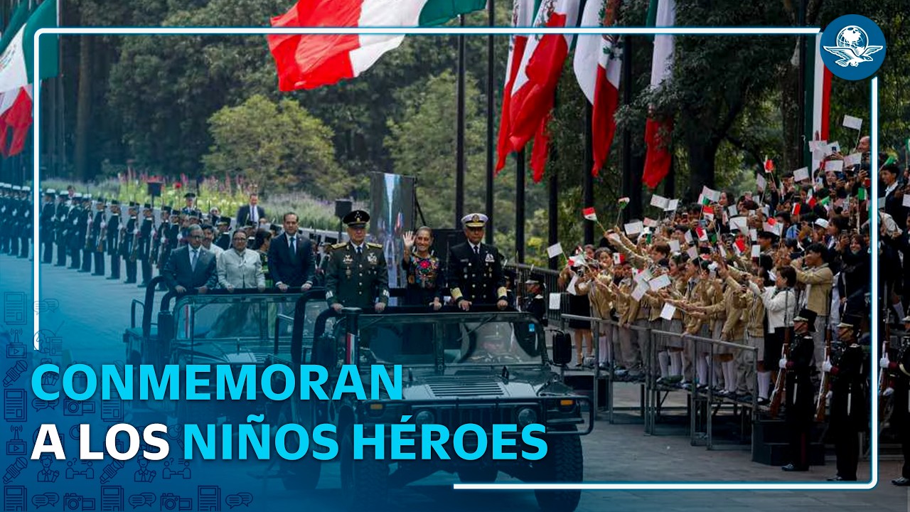 Sheinbaum encabeza conmemoración de los Niños Héroes; Fuerzas Armadas refrendan su respaldo