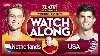 NETHERLANDS vs USA LIVE Stream Watchalong with Mark Goldbridge | QATAR 2022