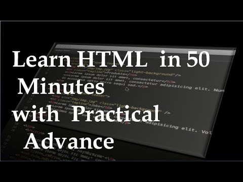 How we learn html in one video