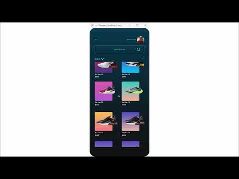 E commerce (Shoe) App UI Design With Prototyping Animation