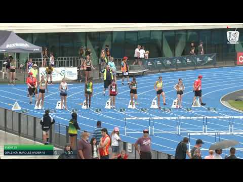 Girls Under 15 90m Hurdles H1 - 2020 State Combined Events Championships // LAVicTV