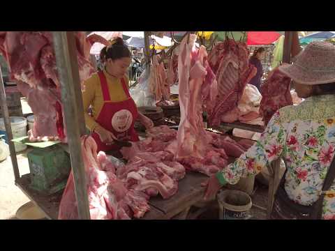 Countryside Market Scenes In Cambodia, Odong Traditional Market Scenes Part 3