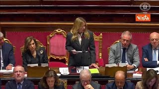 Meloni a informativa al Senato: Alla Camera ho ascoltato insulti e accuse ma nessuna proposta...
