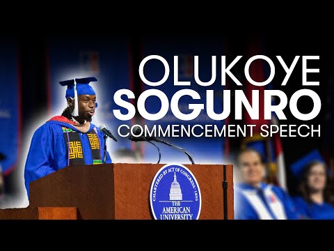 Kogod Commencement Spring 2023: Olukoye Sogunro Speech