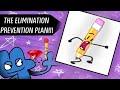 BFB 2 BUT PENCIL GETS ELIMINATED IN THE ANIMATIC BATTLE WAY