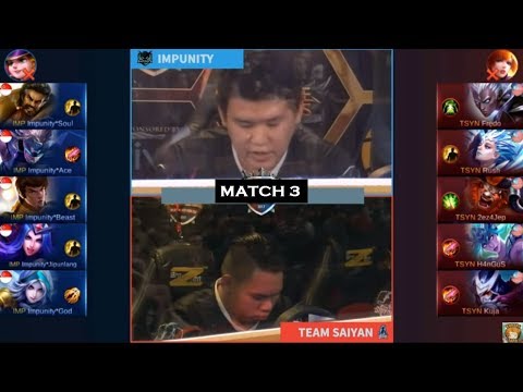 Impunity vs Team Saiyan Match 3 MSC Grand Final Mobile Legends