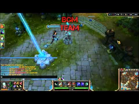 League of Legends tryndamere 100% crit chance,life steal,AS- Solo baron,quadrakill,pentakill,win