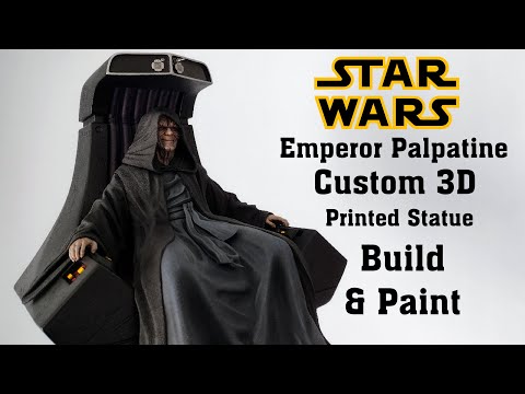 Emperor Palpatine - Star Wars - How to Paint Custom 3D Printed Statues