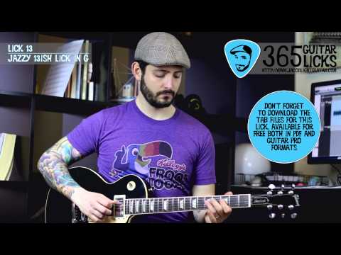 Lick 13/365 - Jazzy 13ish Lick in G | 365 Guitar Licks Project
