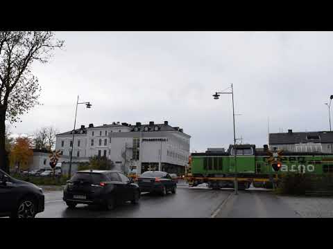Level Crossing, Stockholmsvägen, Mariestad, Västergötland, Sweden