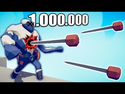 1.000.000 DAMAGE BLOWDART vs UNITS - TABS | Totally Accurate Battle Simulator 2023
