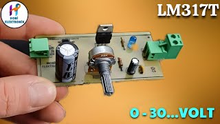 LM317 AYARLI GÜÇ KAYNAĞI NASIL YAPILIR / VOLTAJ AYARLI GÜÇ KAYNAĞI DEVRESİ #lm317 #powersupply #diy
