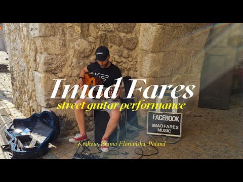 Imad Fares - amazing street guitar performance - "Amor Mio" Gipsy Kings - Kraków, Poland