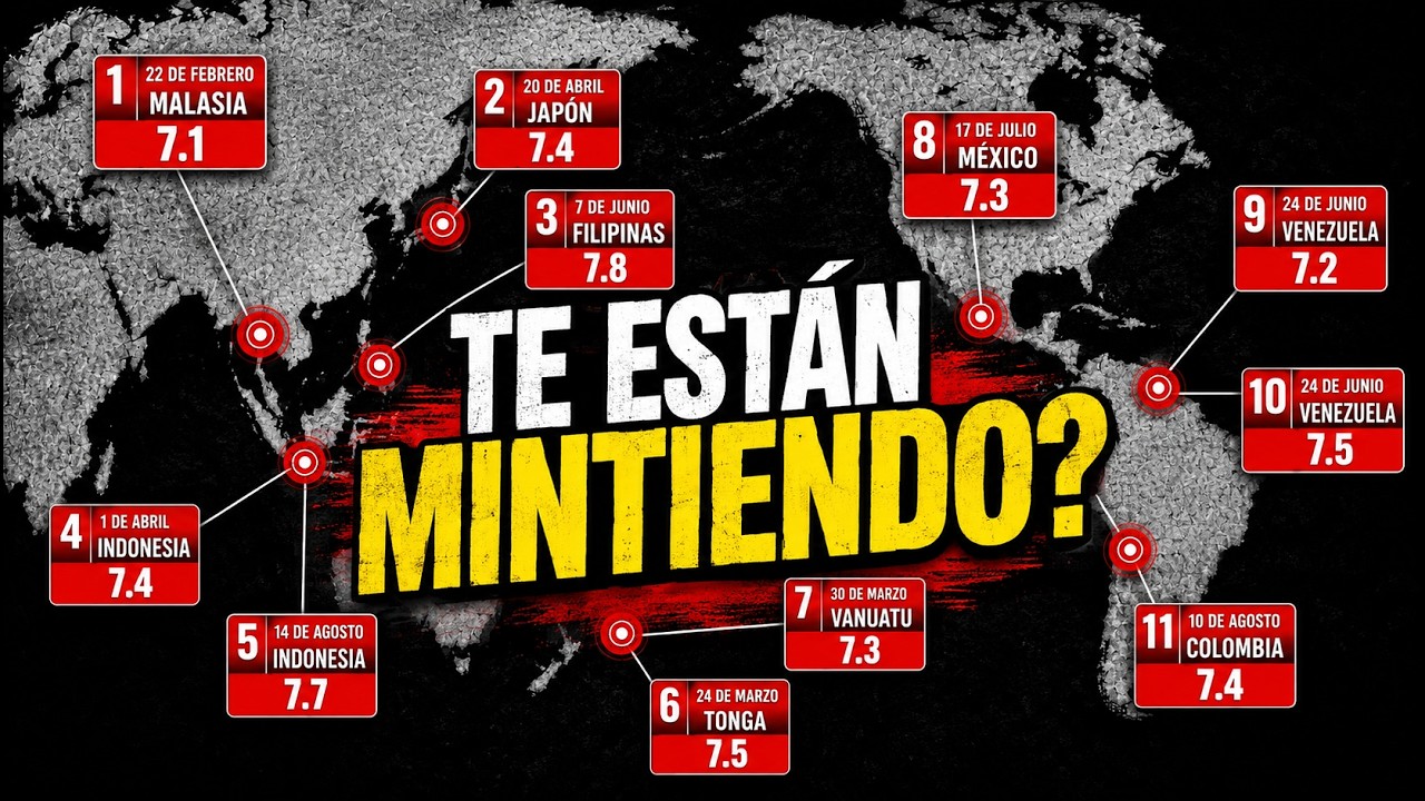 TE QUIEREN HACER ALGO MALO... Ahora VAS A ESCUCHAR MÁS de TERREMOTOS y esto es POR ALGO MUY OSCURO