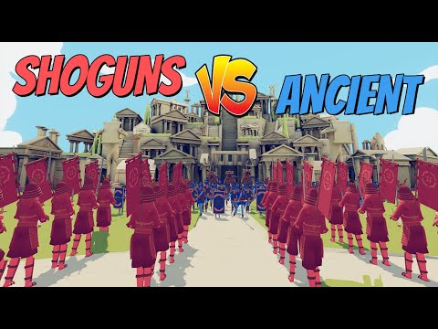 20 SHOGUNS VS EVERY ANCIENT UNITS - Totally Accurate Battle Simulator