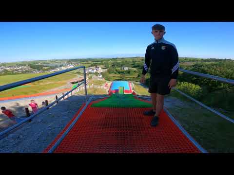 Smugglers Cove - Gillian and I jump through the air