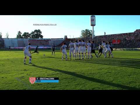 Gol de Malcorra. Unión 1 - Vélez 0. Fecha 7. Primera División 2015. FPT.
