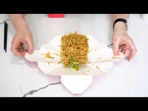 How To Turn Chinese Food Take Out Containers Into Plates