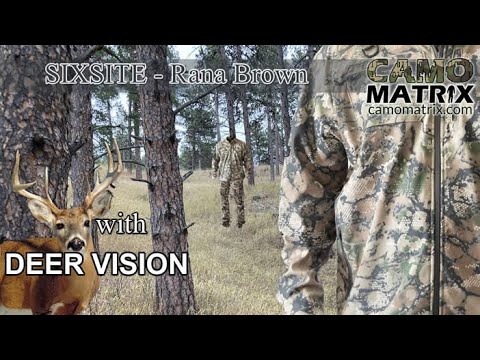 Six Site RANA Brown with simulated deer vision on 14 Backgrounds.