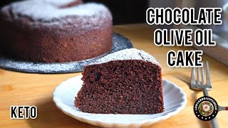 Keto Chocolate Olive Oil Cake | Incredibly Moist & Flavorful | Dairy Free | Super Easy