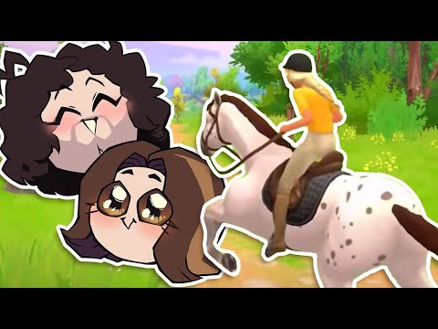 Arin Hanson, Dan Avidan, and the greatest horse groomer - JELLYBINGUS | Horse Club Adventures