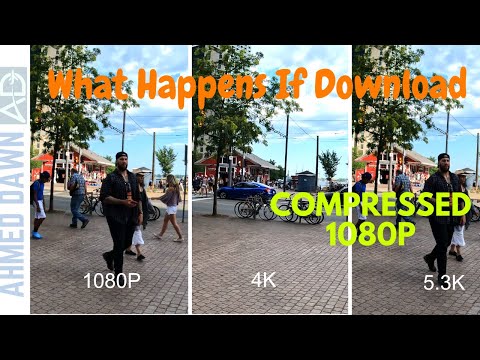 What Happens When You Download Compressed 1080P Files From GoPro Cloud (GoPro 5.3K vs 4K vs 1080P)