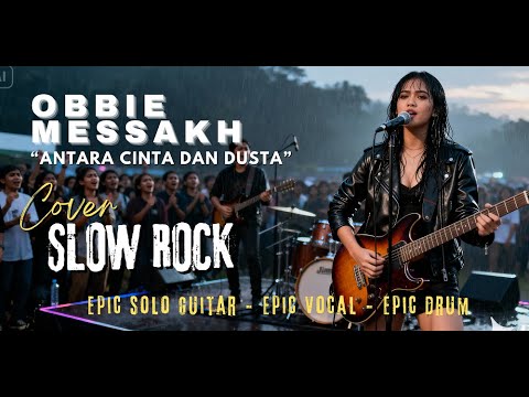 LIRIK ANTARA CINTA DAN DUSTA - OBBIE MESSAKH | SLOW ROCK VERSION