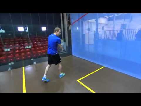 Nick Matthew Squash Coaching Tips Part 6 - The Backhand Drive776