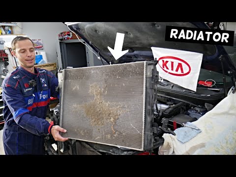 HOW TO REPLACE RADIATOR ON KIA, RADIATOR REPLACEMENT REMOVAL