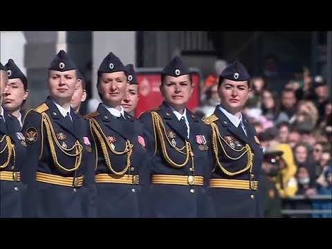 Victory day #Parade of #Russian_federation।। women marching of Russian federation #viralvideo