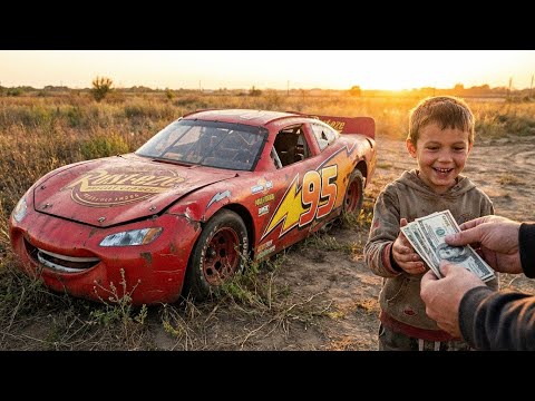 POV ASMR Car Restoration  2006 Lightning McQueen Found on desolate fields — Only $890