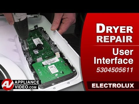 Electrolux Dryer - Error Codes 91, 92, 9c or 9e - User Interface Repair and Diagnostic