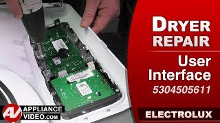 Electrolux Dryer Error Codes 91, 92, 9c or 9e - User Interface Repair and Diagnostic
