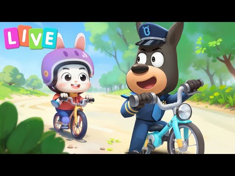 Capa de 🔴 Maratona 24/7 do Detetive Labrador | Episódios Completos | Desenhos Animados | BabyBus Live
