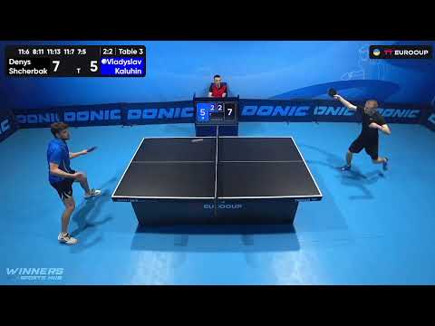12:50 Denys Shcherbak - Vladyslav Kaluhin 06.10.2023 TT Euro.Cup Ukraine Star. TABLE 3