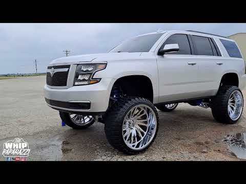 Lifted 2016 Chevrolet Tahoe on 26" X 14" Tuff Wheels