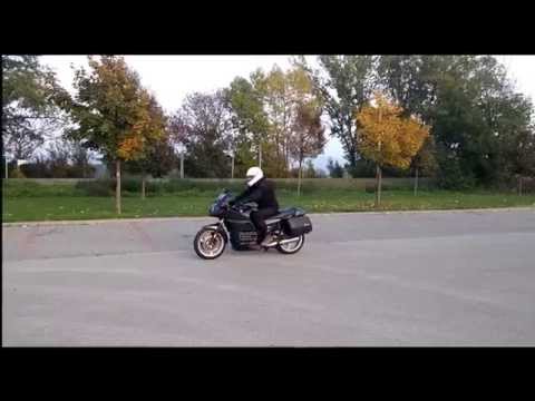 BMW K100RS K 100 RS test ride in parking lot HD 1080p STABILIZED